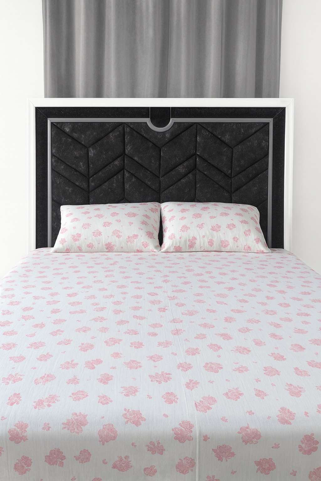 Flat Bedsheet with Two Pillowcases