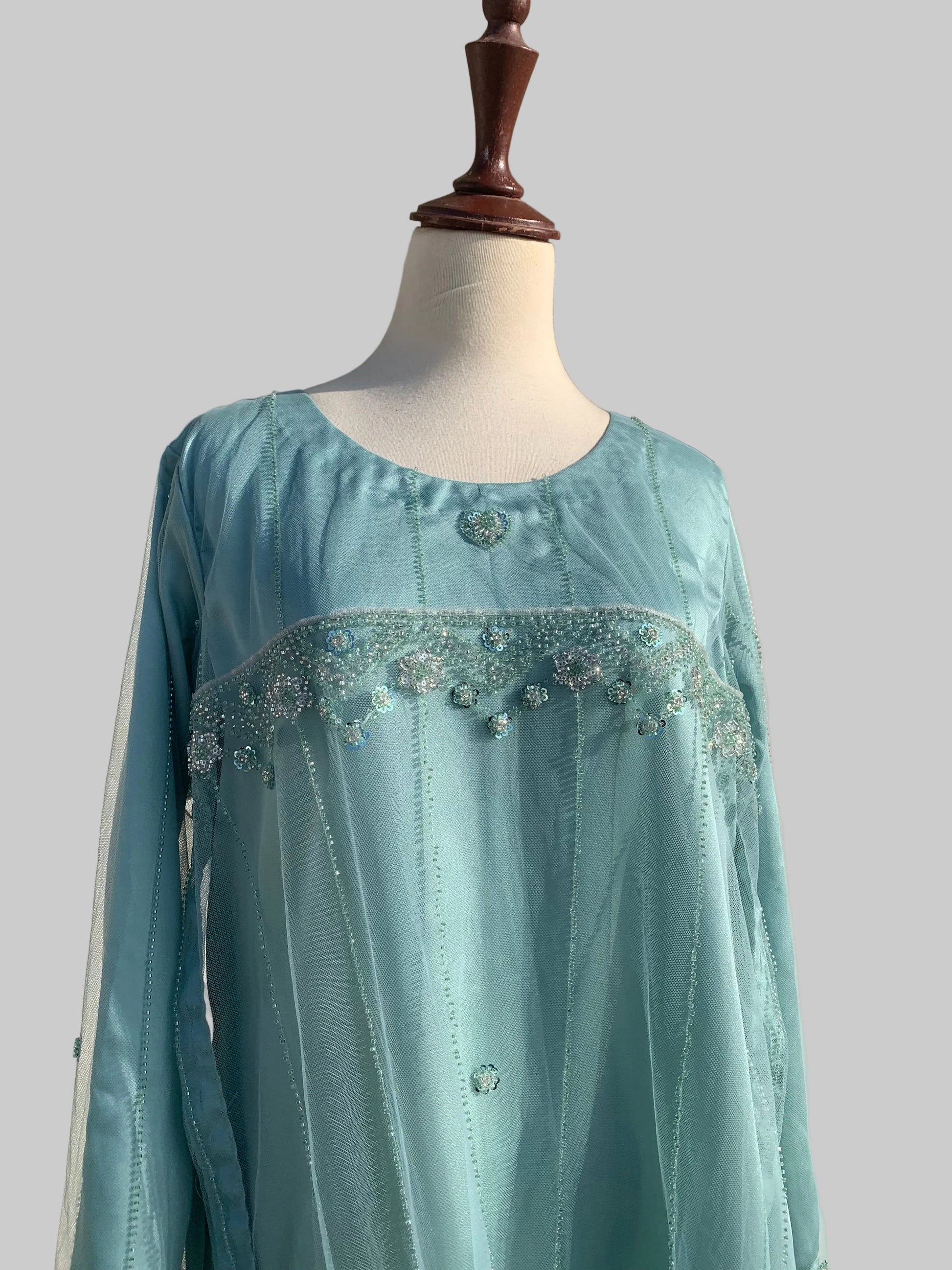 Nelofar A. Double Layered Kaftan with Light Embellishments