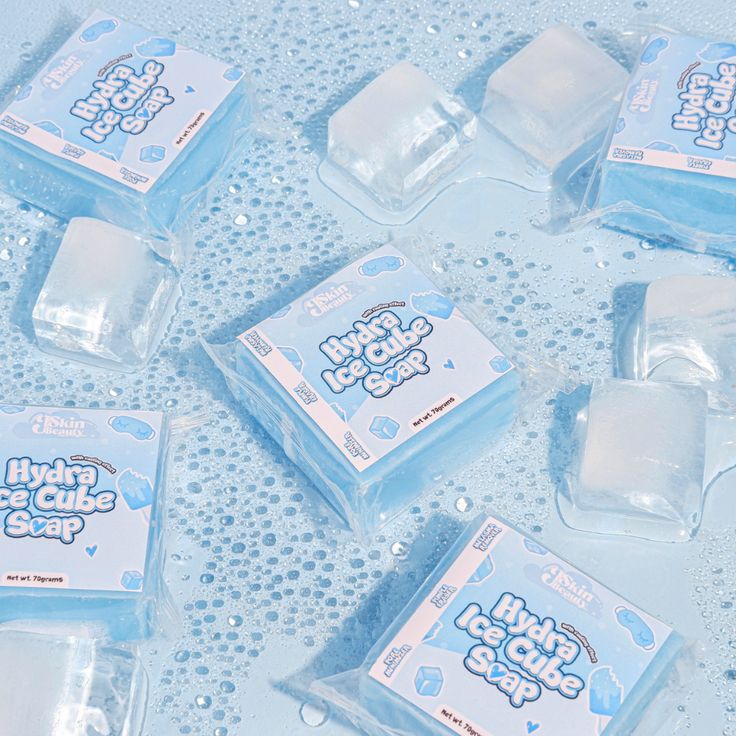 J Skin Beauty HYDRA ICE CUBE Soap 3 BARS 70g Each