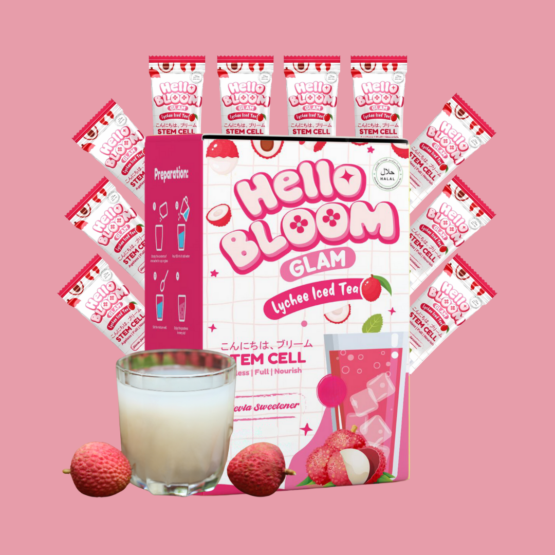 Hello BLOOM GLEAM Milky Melon Collagen Drink (10 Sachets)
