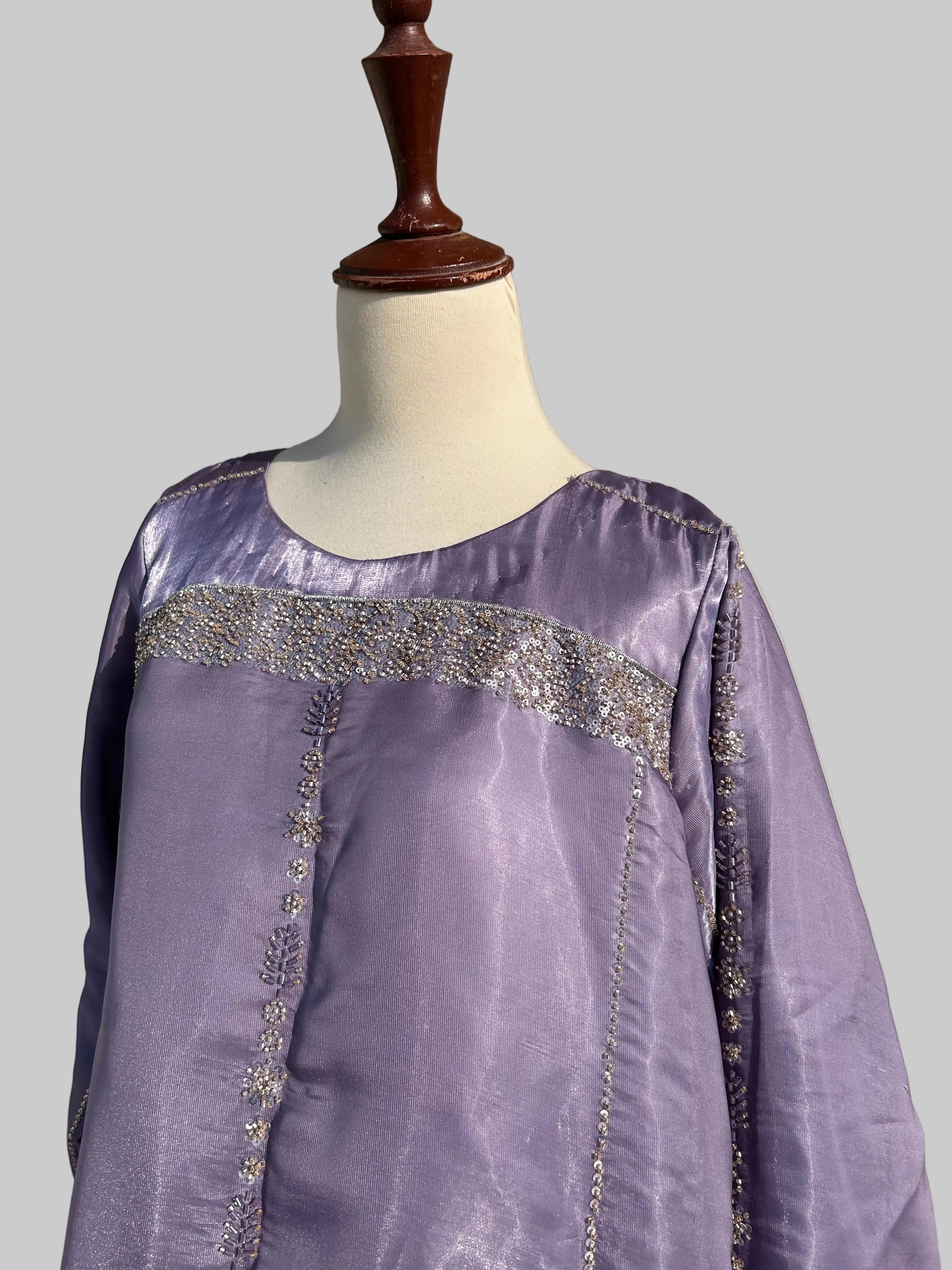 Nelofar A. Double Layered Kaftan with Light Embellishments