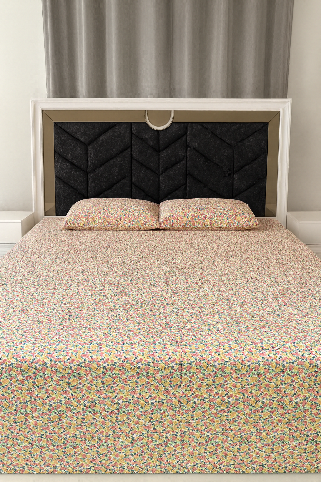Flat Bedsheet with Two Pillowcases