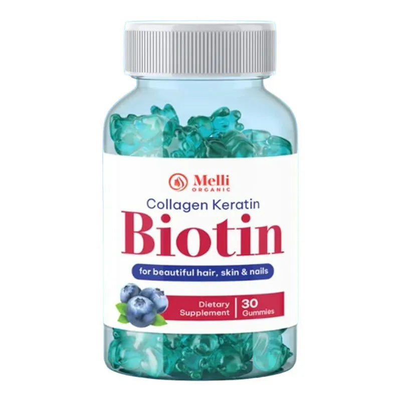 Melli Organic Collagen Keratin Biotin Gummies