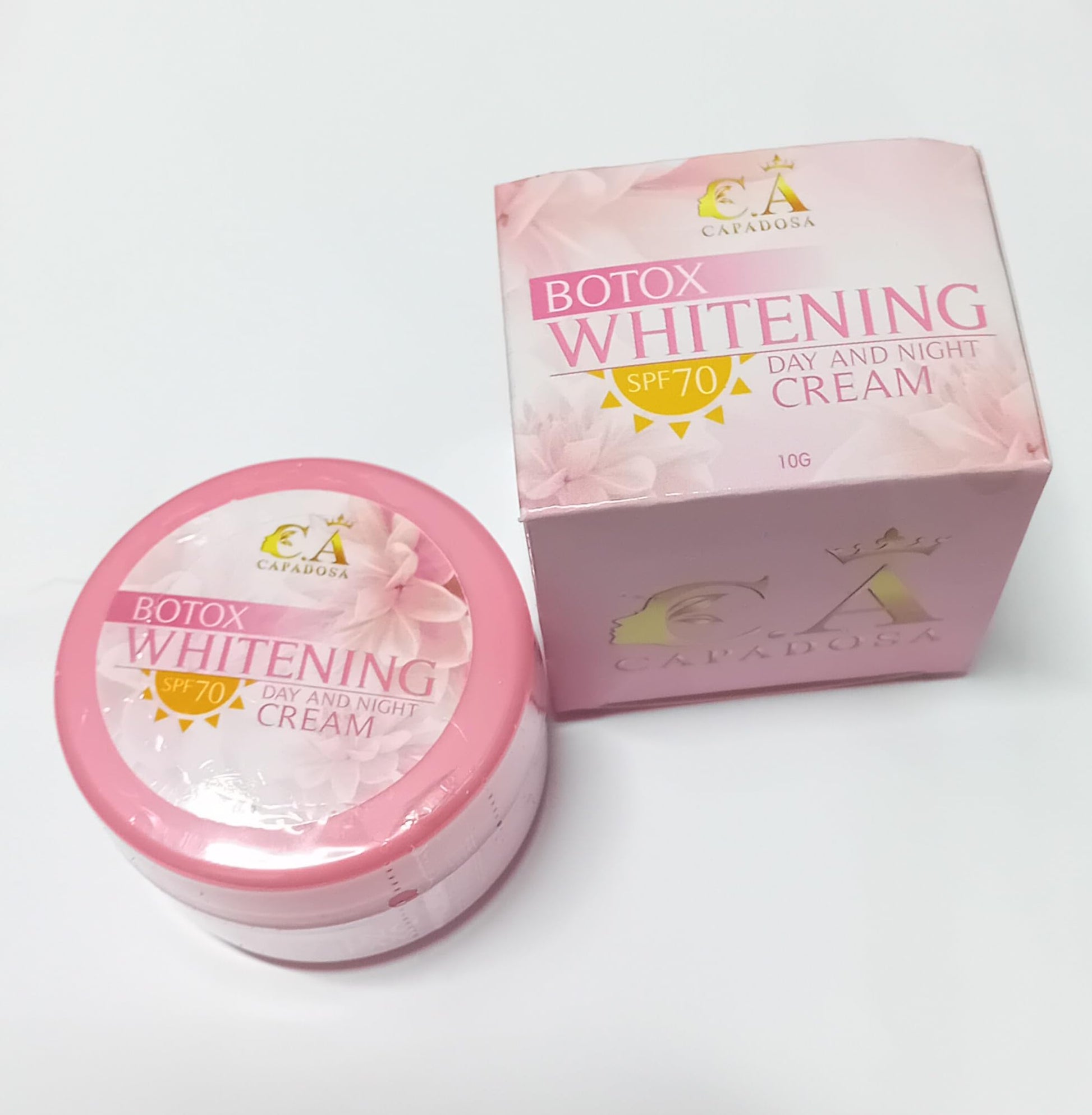Botox Whitening Day and Night Cream with SPF 70 by Capadosa