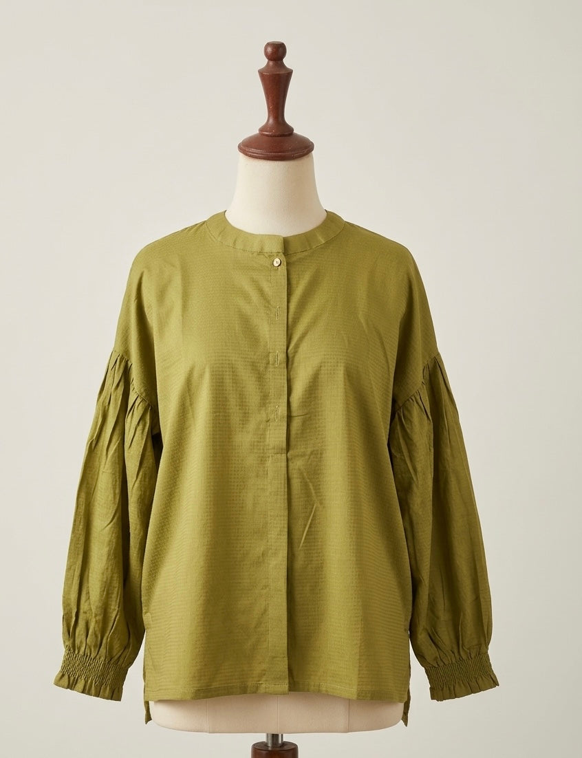 Drop Shoulder Cotton Shirt