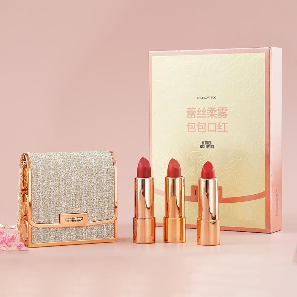 Lace Soft Mist Leather Bag Lipstick Kit