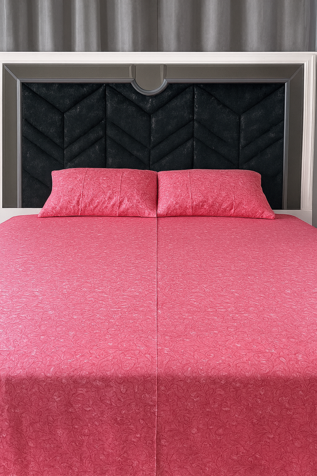Premium Quality Pink Bedsheet