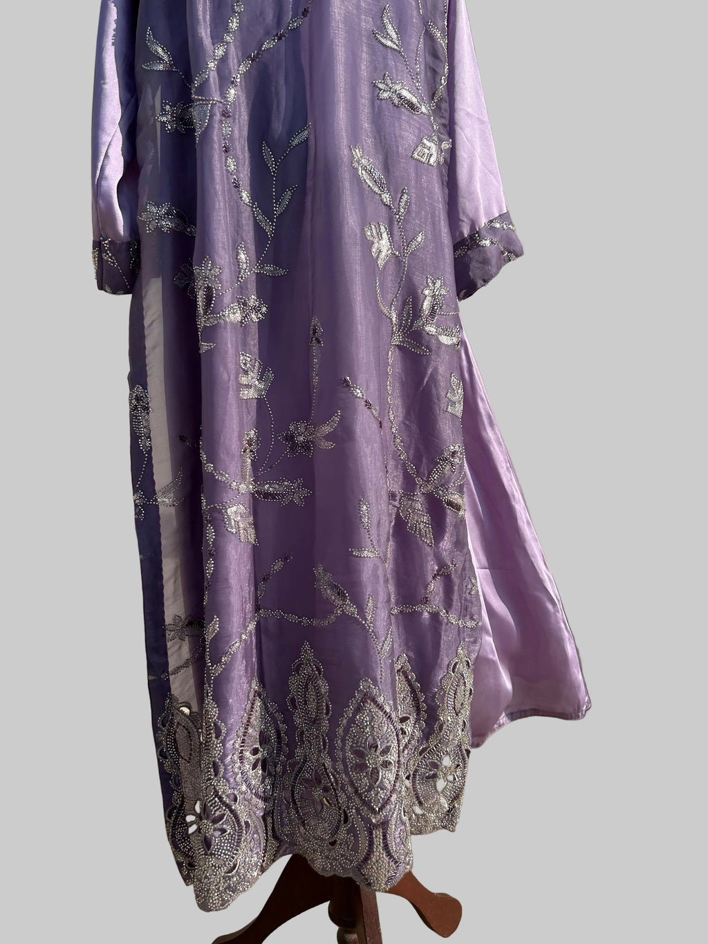 Nelofar A. Double Layered Kaftan with Heavy Embellishments