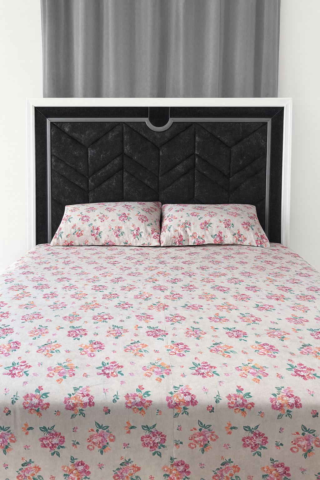 Flat Bedsheet with Two Pillowcases