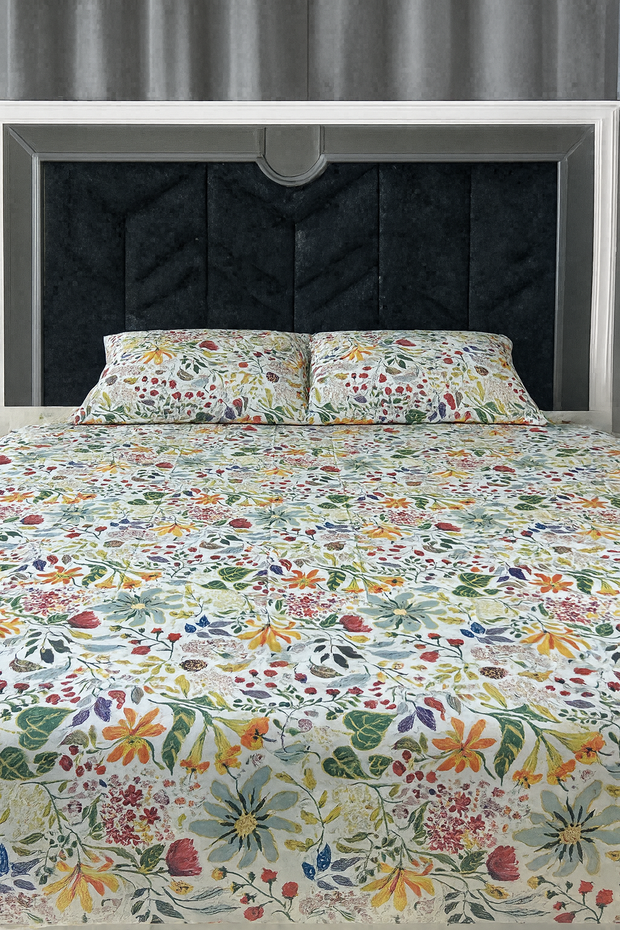 Premium Quality Floral Pattern Bedsheet