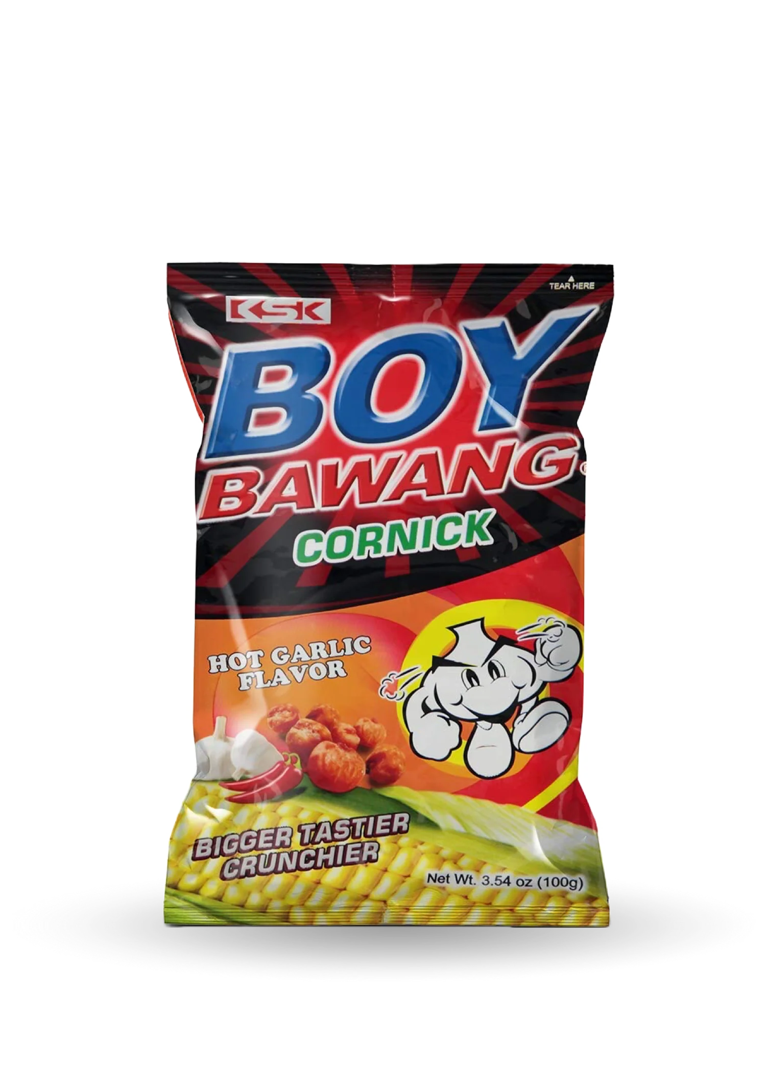 Boy Bawang Garlic Corn Snacks