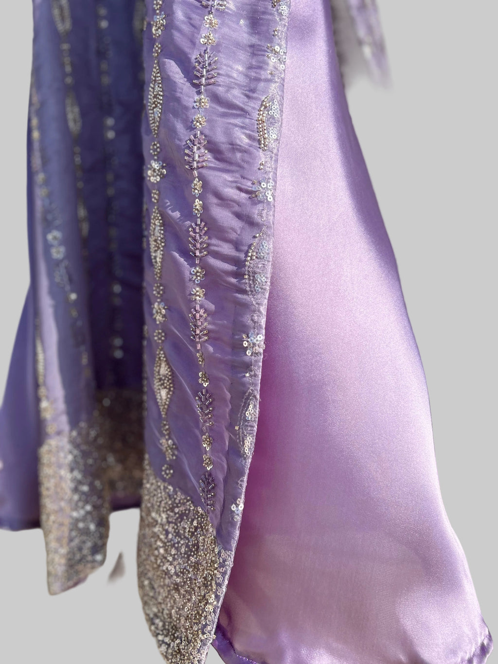 Nelofar A. Double Layered Kaftan with Heavy Embellishments