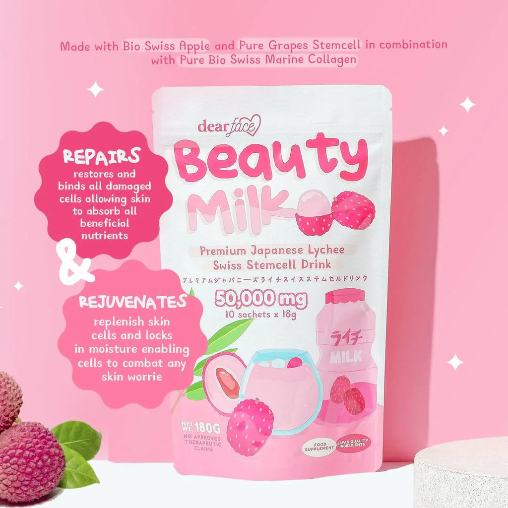 Dear Face Beauty Milk Japanese Collagen STRAWBERRY Drink