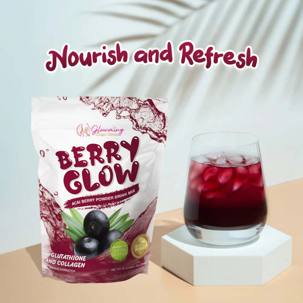 Glowming Shape Detox Premium Berry Glow Acai Berry Juice Drink