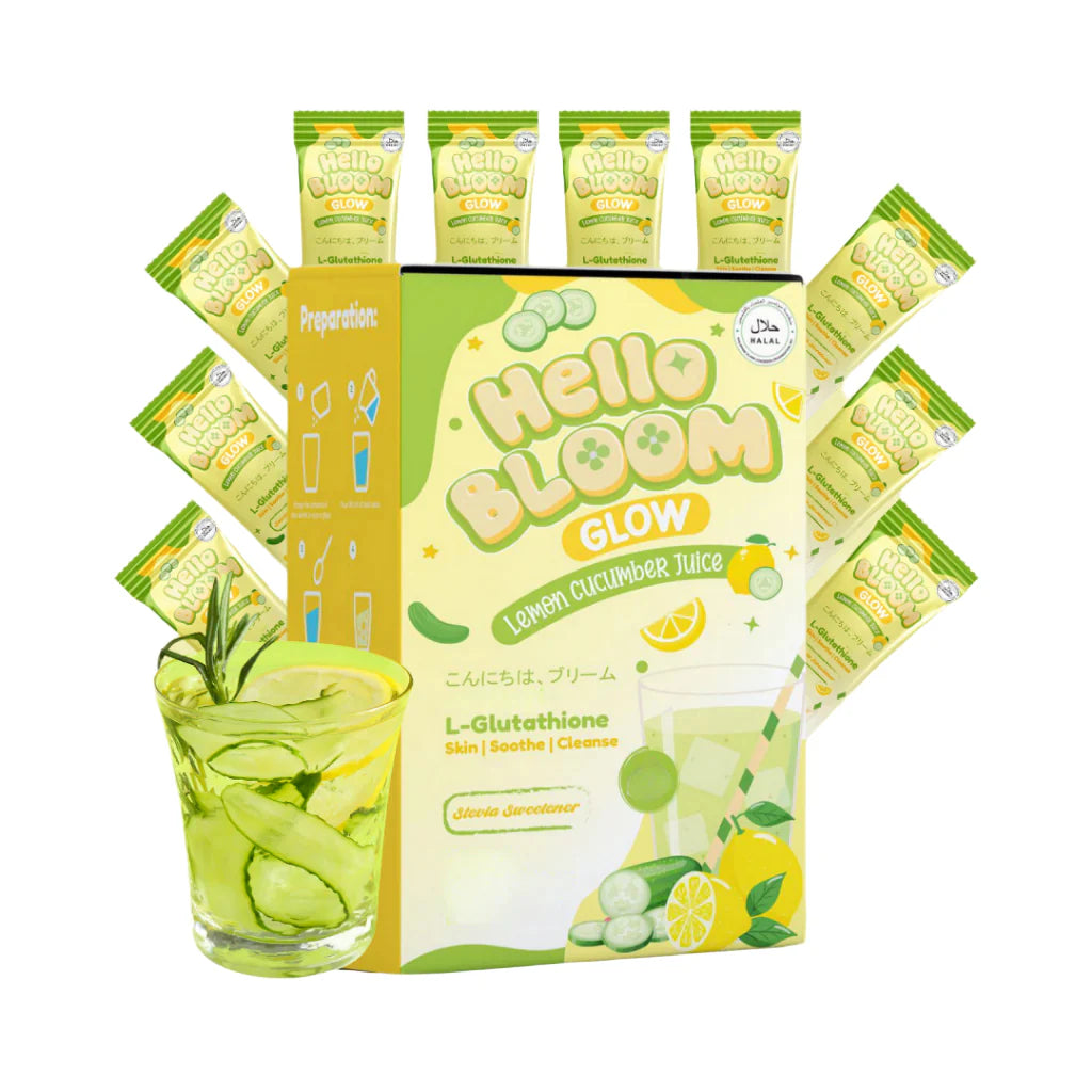 Hello BLOOM GLEAM Milky Melon Collagen Drink (10 Sachets)