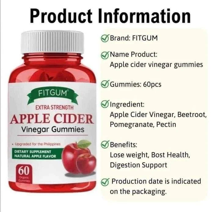 FITGUM Apple Cider Vinegar Gummies