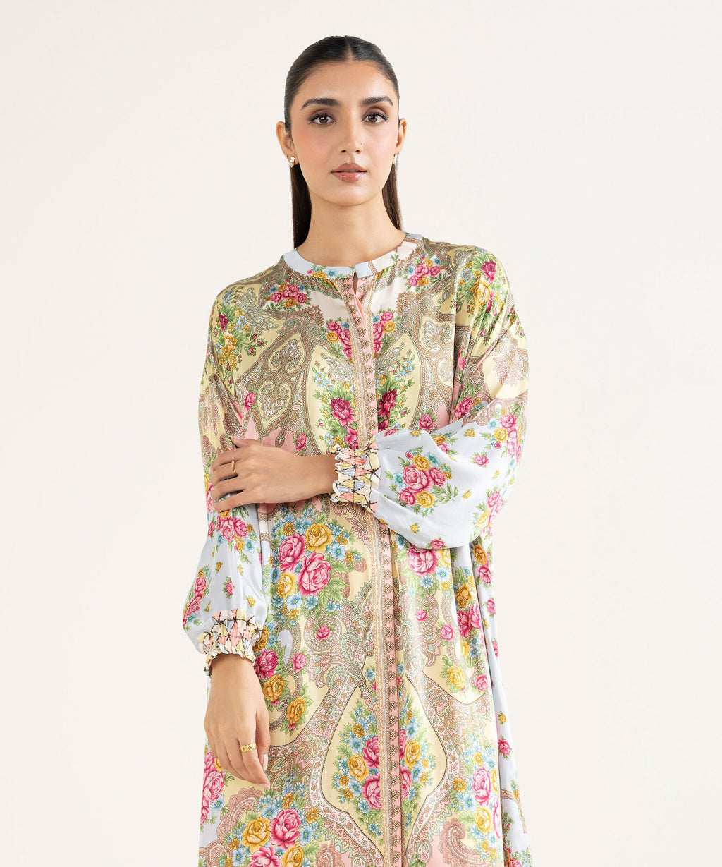 Sapphire Three Piece Silk Suit