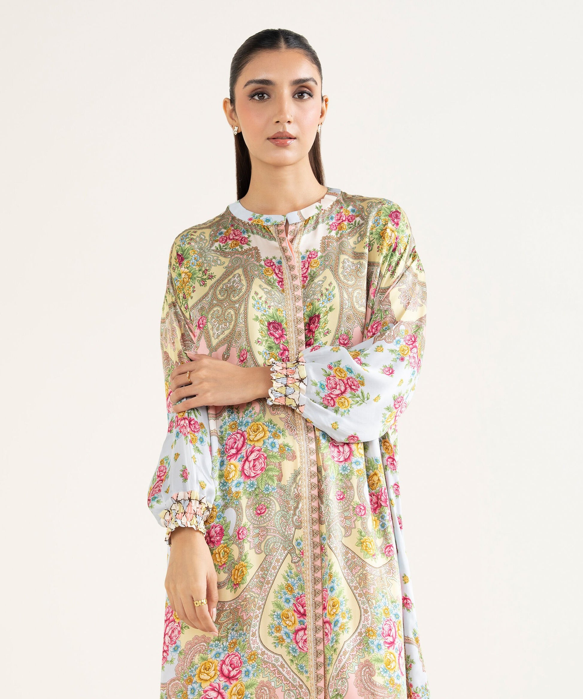 Sapphire Three Piece Silk Suit