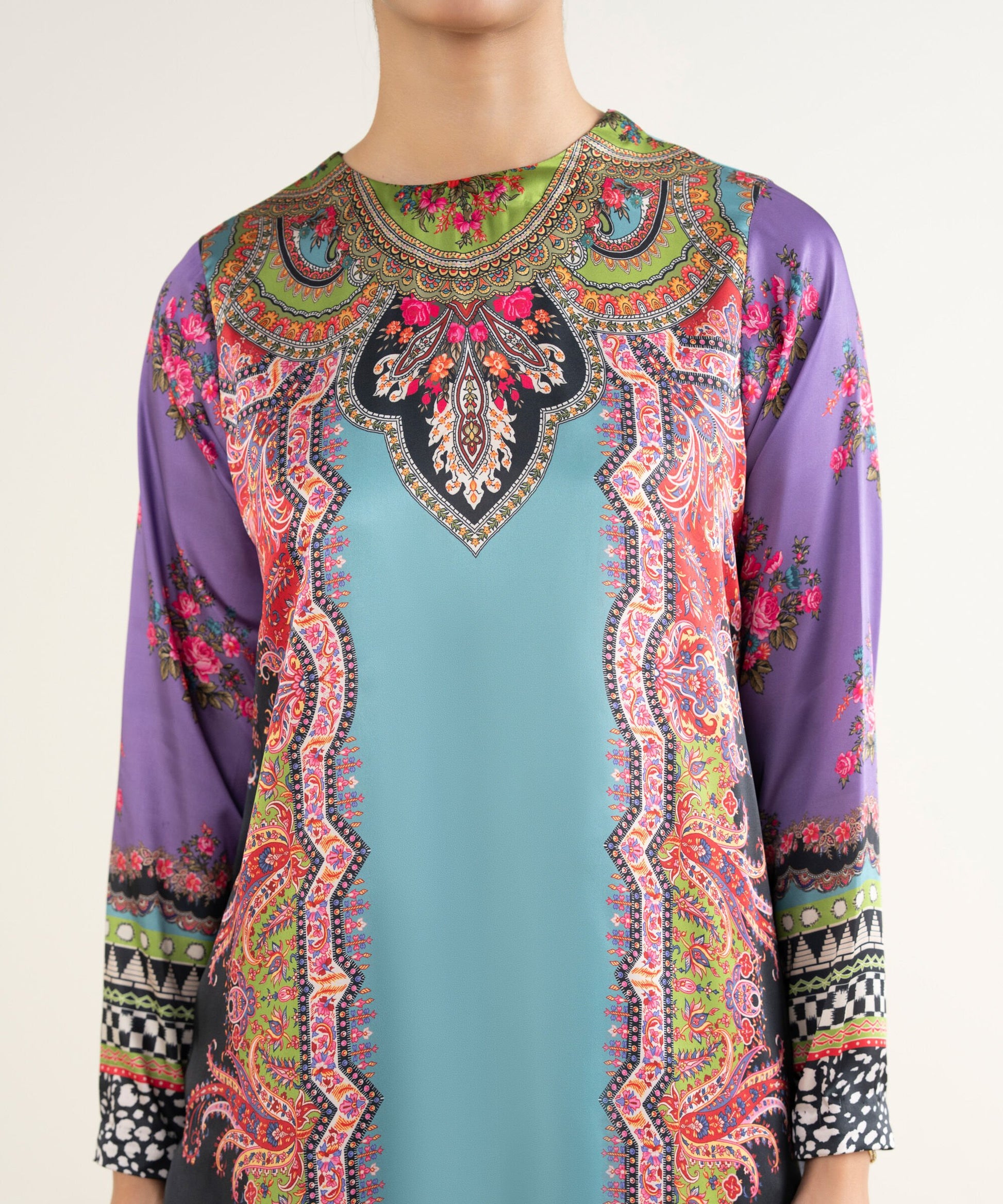 Sapphire Three Piece Silk Suit