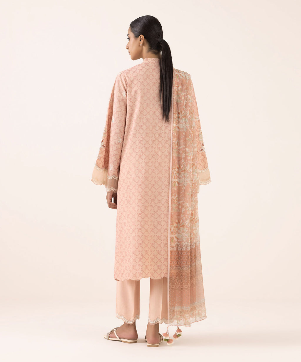 Sapphire Three Piece Embroidered Jacquard Suit