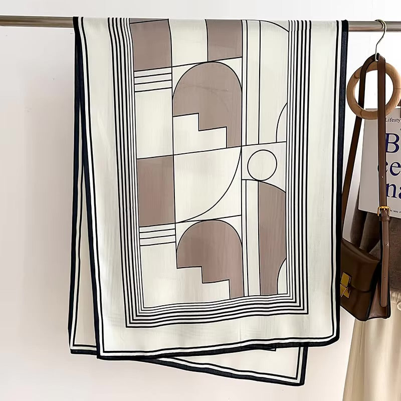 Abstract Shapes Woolen Scarf