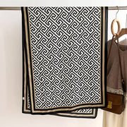 Geometry Print Woolen Scarf