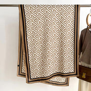 Geometry Print Woolen Scarf