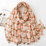 Beach Shells Cotton Viscose Scarf