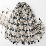 Beach Shells Cotton Viscose Scarf