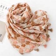 Beach Shells Cotton Viscose Scarf
