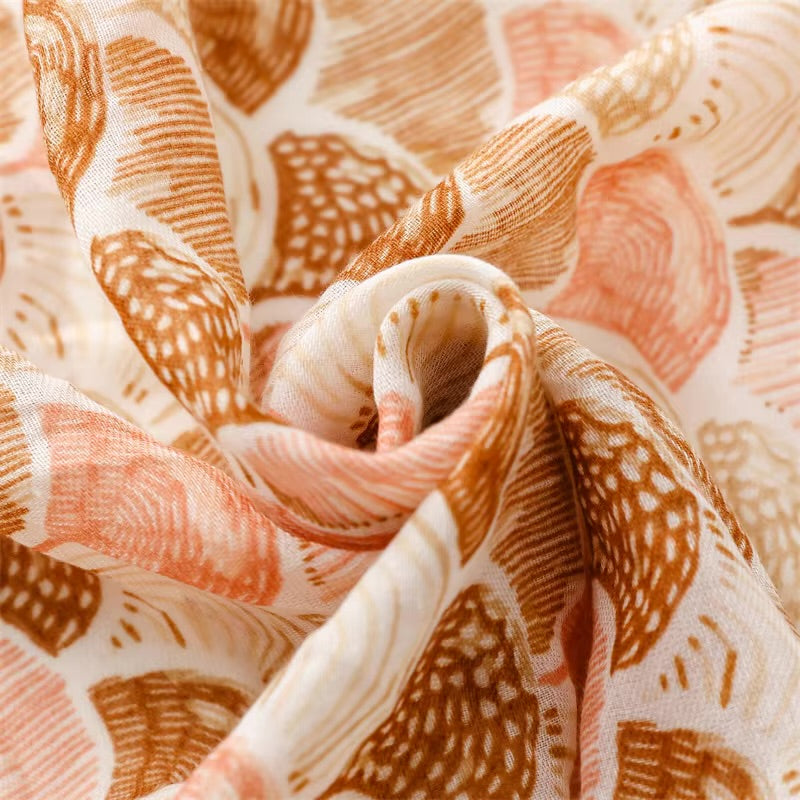 Beach Shells Cotton Viscose Scarf