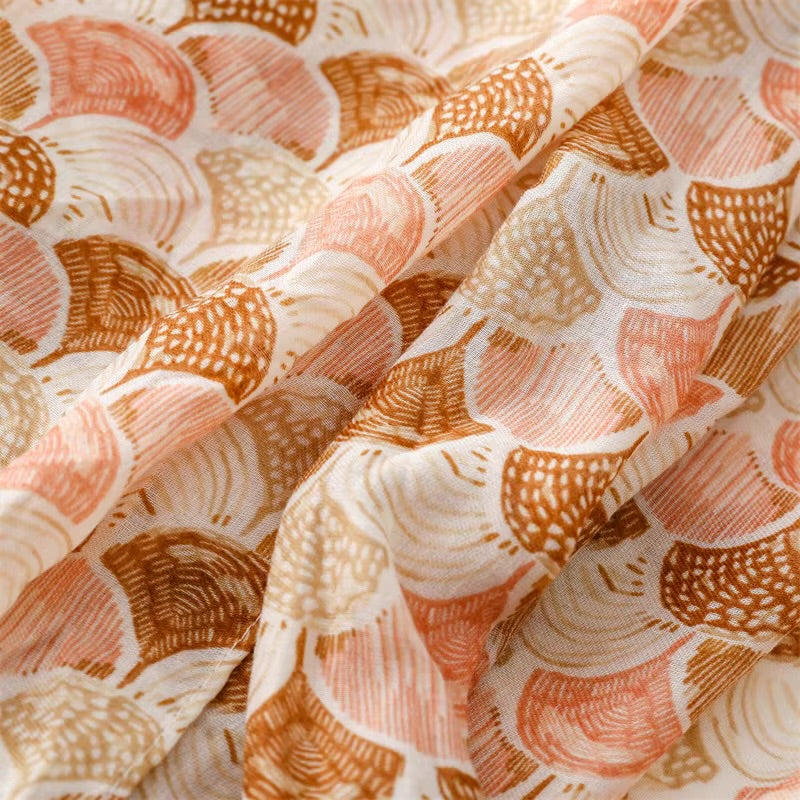 Beach Shells Cotton Viscose Scarf