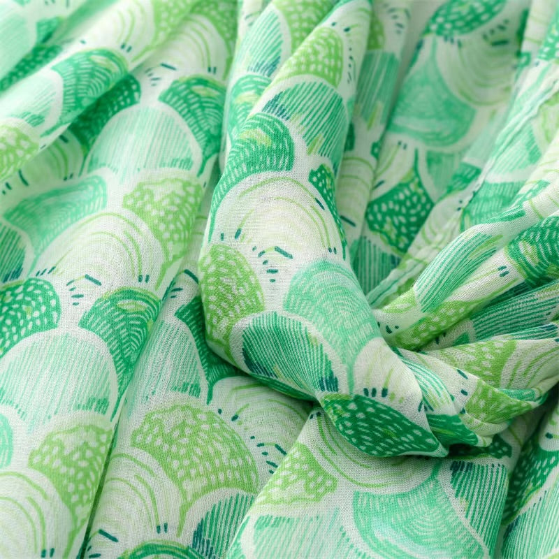 Beach Shells Cotton Viscose Scarf