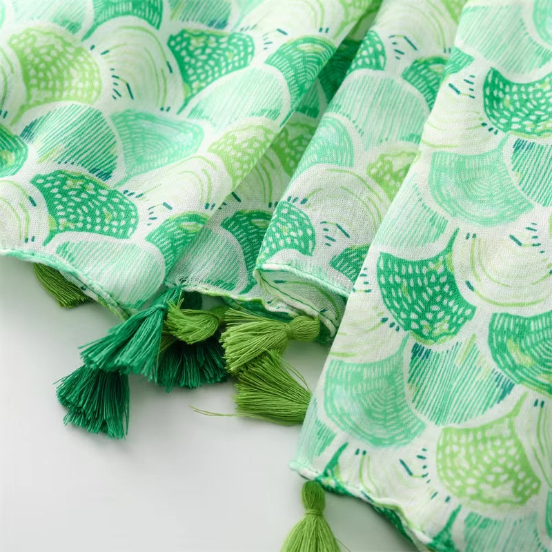 Beach Shells Cotton Viscose Scarf