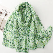 Floral Paisley Cotton Viscose Scarf