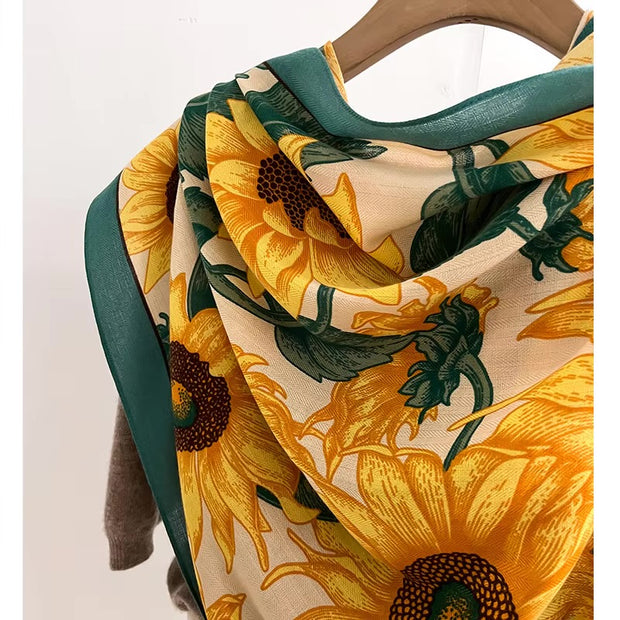 Sunflower Luxury Woolen Scarf