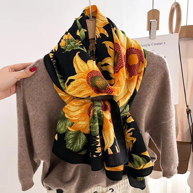 Sunflower Luxury Woolen Scarf