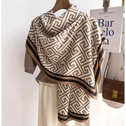 Geometry Print Woolen Scarf