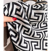 Geometry Print Woolen Scarf