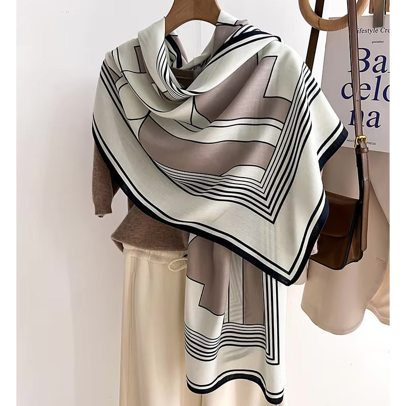 Abstract Shapes Woolen Scarf