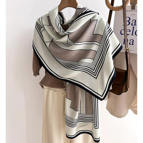 Abstract Shapes Woolen Scarf
