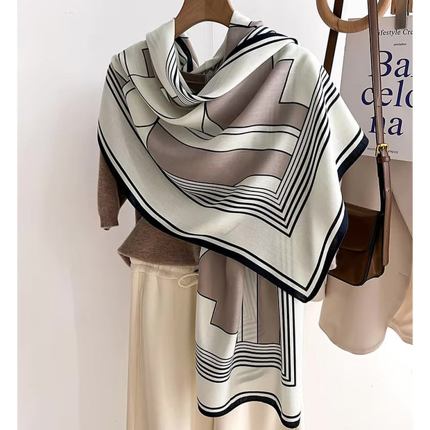 Abstract Shapes Woolen Scarf