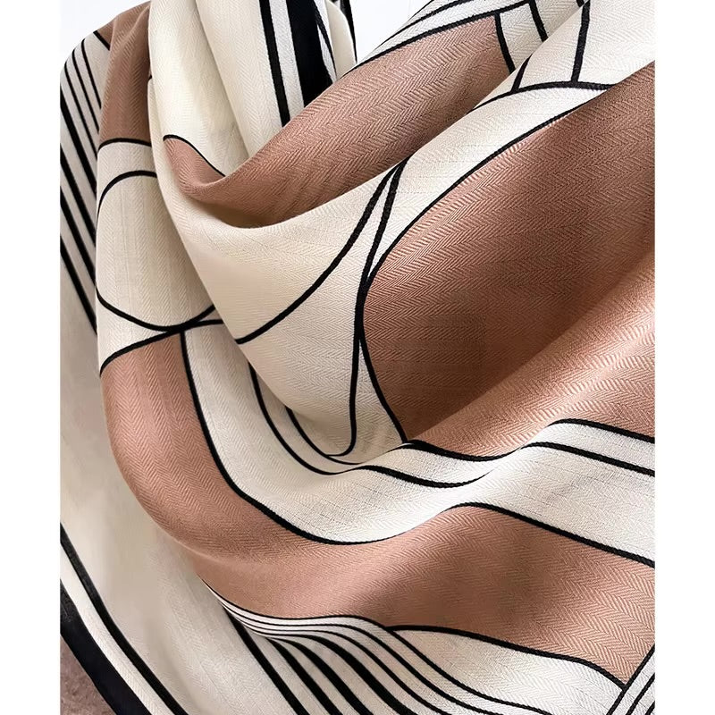Abstract Shapes Woolen Scarf