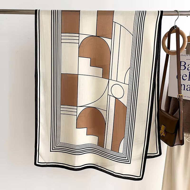 Abstract Shapes Woolen Scarf