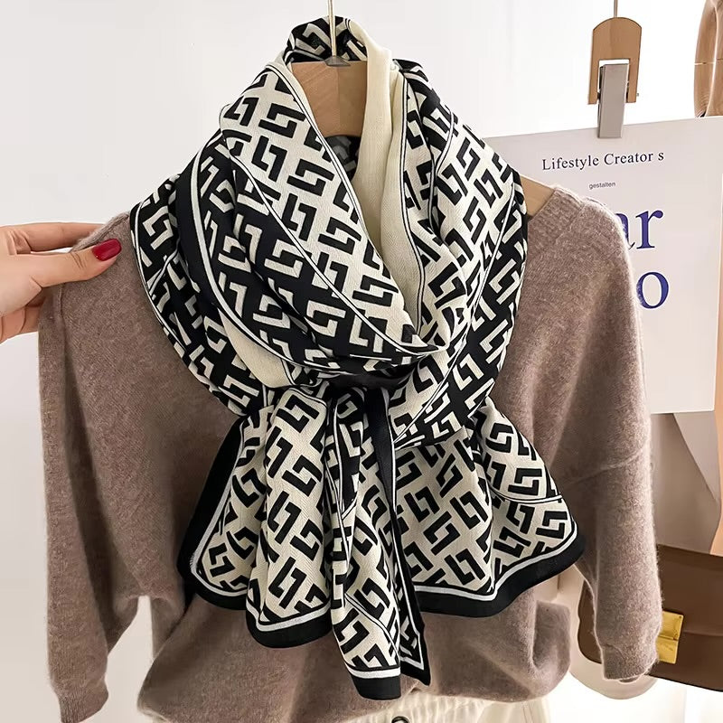 Luxury Print Woolen Scarf