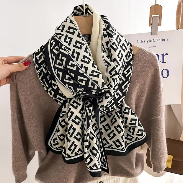 Luxury Print Woolen Scarf
