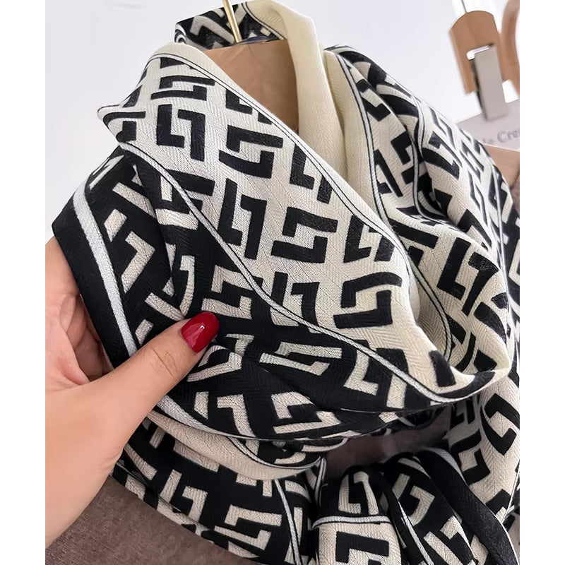 Luxury Print Woolen Scarf