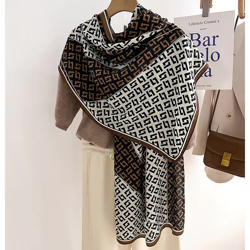 Luxury Print Woolen Scarf