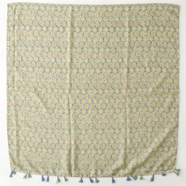 Avacado Green Cotton Viscose Scarf