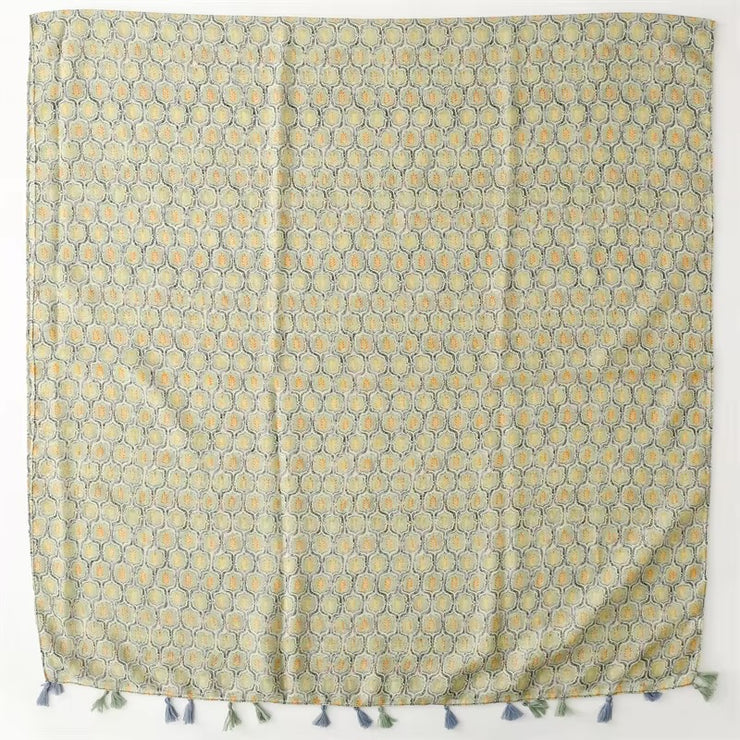 Avacado Green Cotton Viscose Scarf